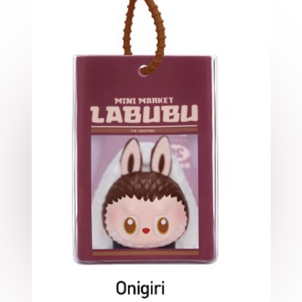 ONIGIRII- Pop Mart Labubu The Monsters Wacky Mart Series Squishy Charm, Confirme